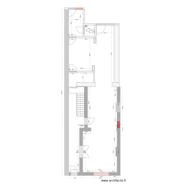 rez de chausse nouvelle mesure. Plan de 0 pièce et 0 m2