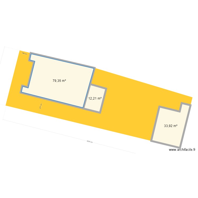 JL-M5. Plan de 3 pièces et 125 m2