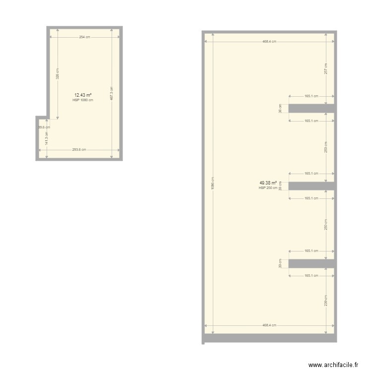 FONCIA L HEMITTE BAT A. Plan de 2 pièces et 62 m2