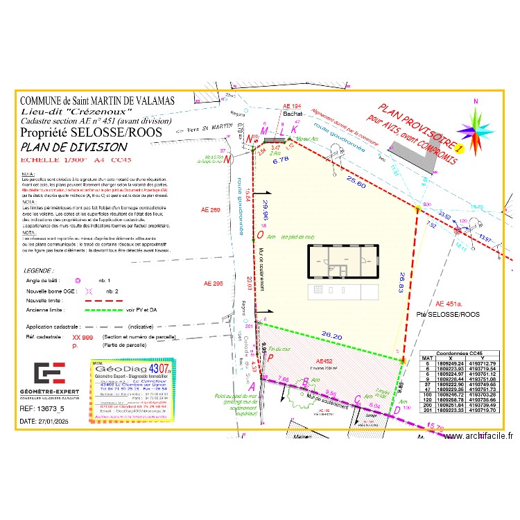 plan chalet. Plan de 5 pièces et 64 m2