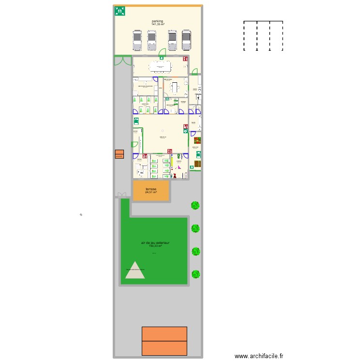 MOUY 4. Plan de 21 pièces et 1092 m2