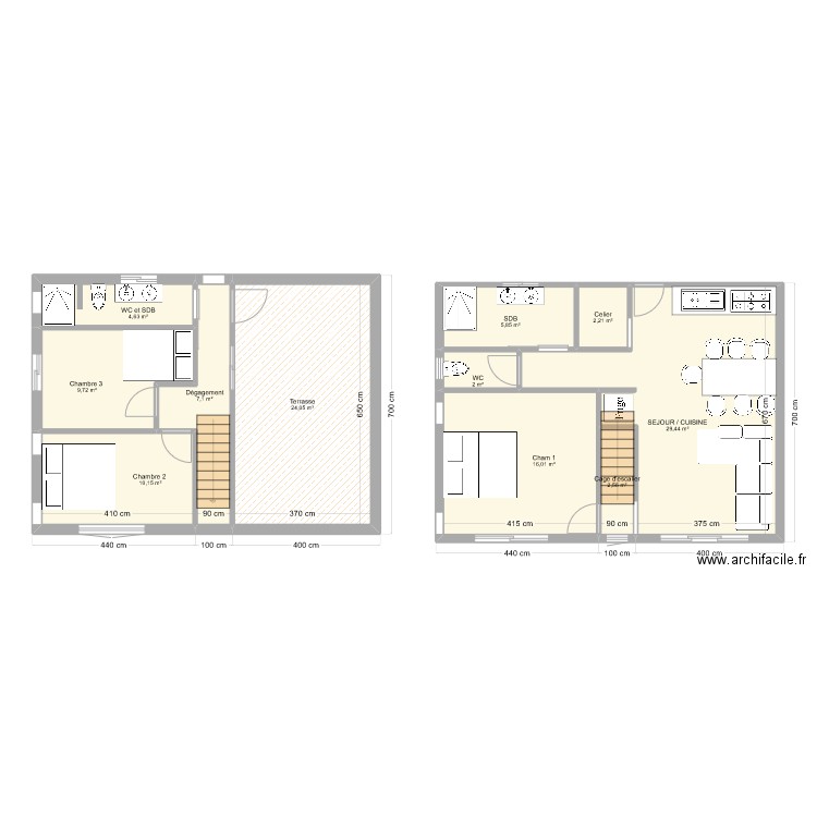 Maison BALINEO 3. Plan de 11 pièces et 114 m2