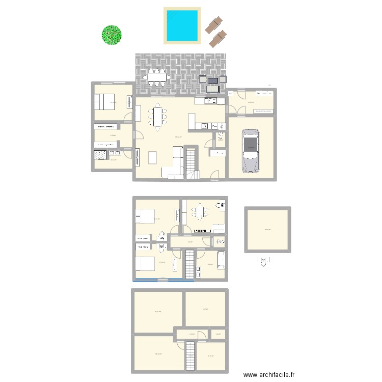 IDEE AOUT 2024 V2. Plan de 21 pièces et 275 m2