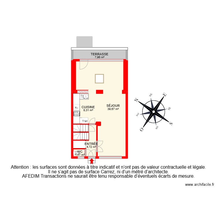 BI14655 -. Plan de 32 pièces et 171 m2