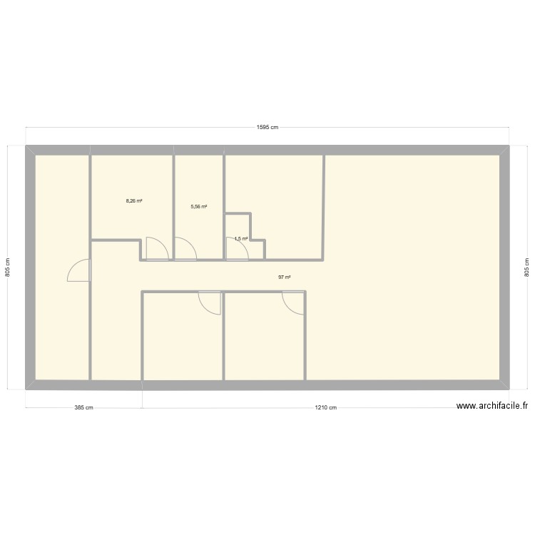 charantonnay. Plan de 4 pièces et 112 m2