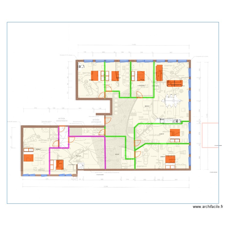 Jacques. Plan de 9 pièces et 255 m2