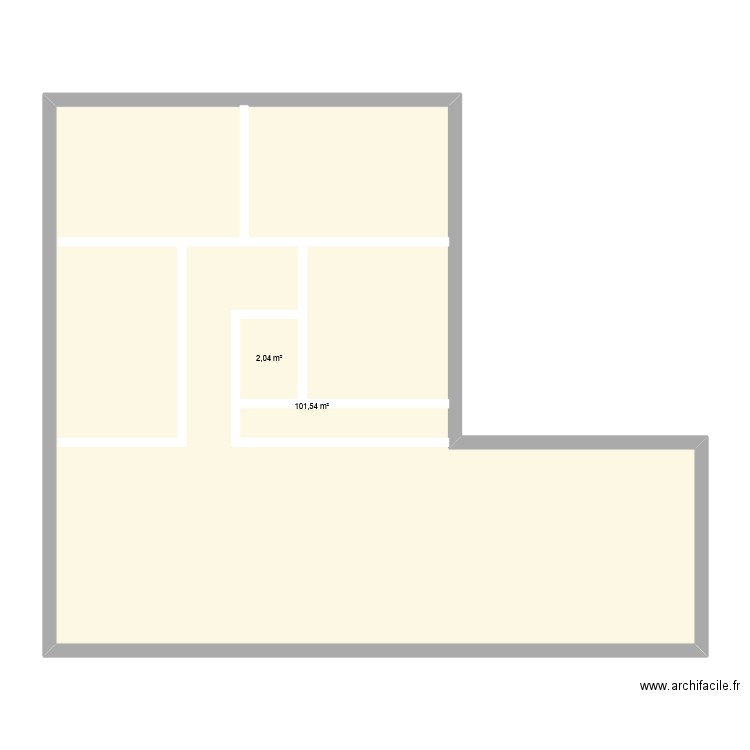 maison 1. Plan de 2 pièces et 111 m2