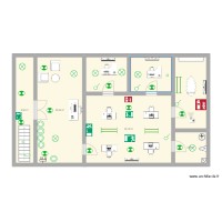 Plano de planta de oficinas sin reforma