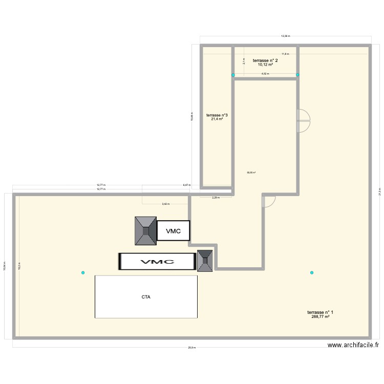 SCI LOUPIAS. Plan de 4 pièces et 381 m2