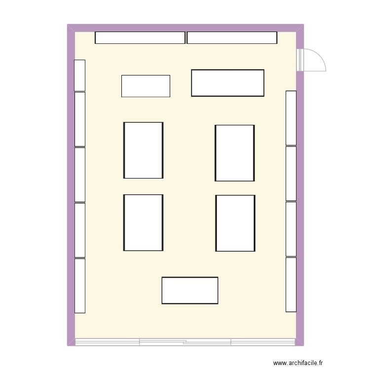 Test espace magasin. Plan de 1 pièce et 88 m2