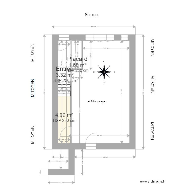 RANCON Louis à Loudes. Plan de 17 pièces et 92 m2