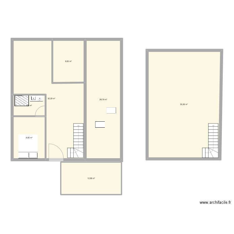 31.05 rdc. Plan de 7 pièces et 144 m2