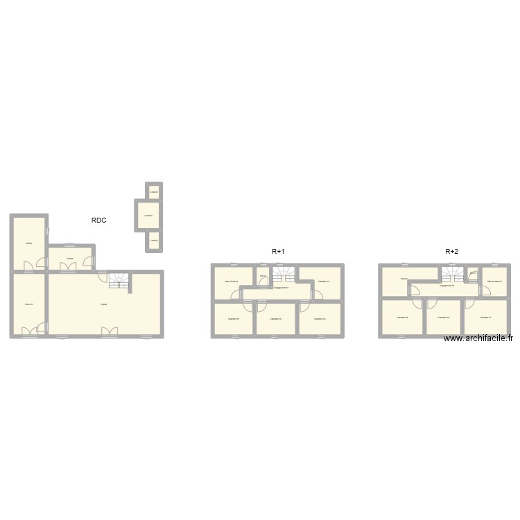 350602097. Plan de 21 pièces et 218 m2