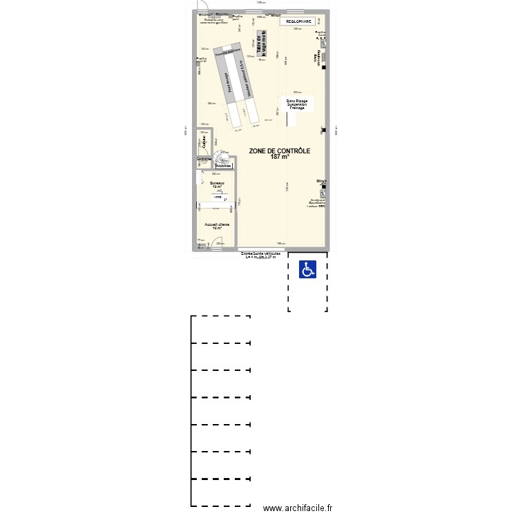 CCT mixte VL/CL ABK CONTROLE CAISSARGUES 30ALCA. Plan de 6 pièces et 215 m2