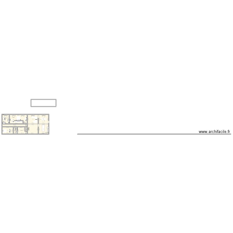 Fougère RDC Extension. Plan de 10 pièces et 187 m2