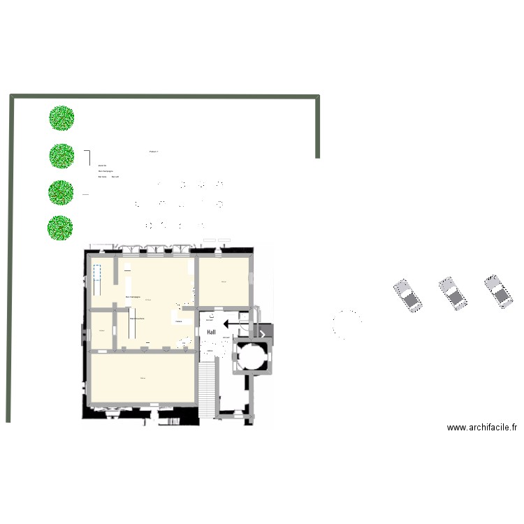 Ripaille. Plan de 8 pièces et 477 m2