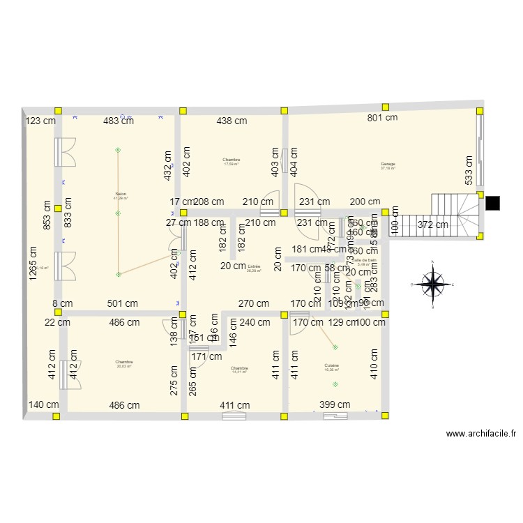 TOKAKA. Plan de 10 pièces et 196 m2