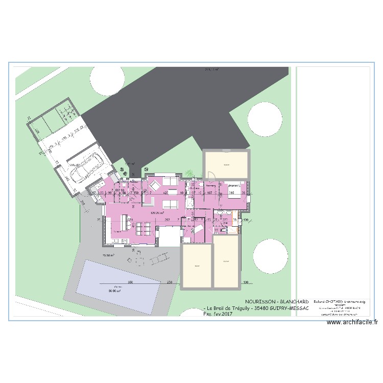 Extension 2. Plan de 3 pièces et 50 m2