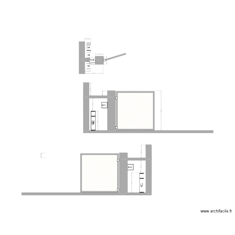 portail1. Plan de 4 pièces et 8 m2