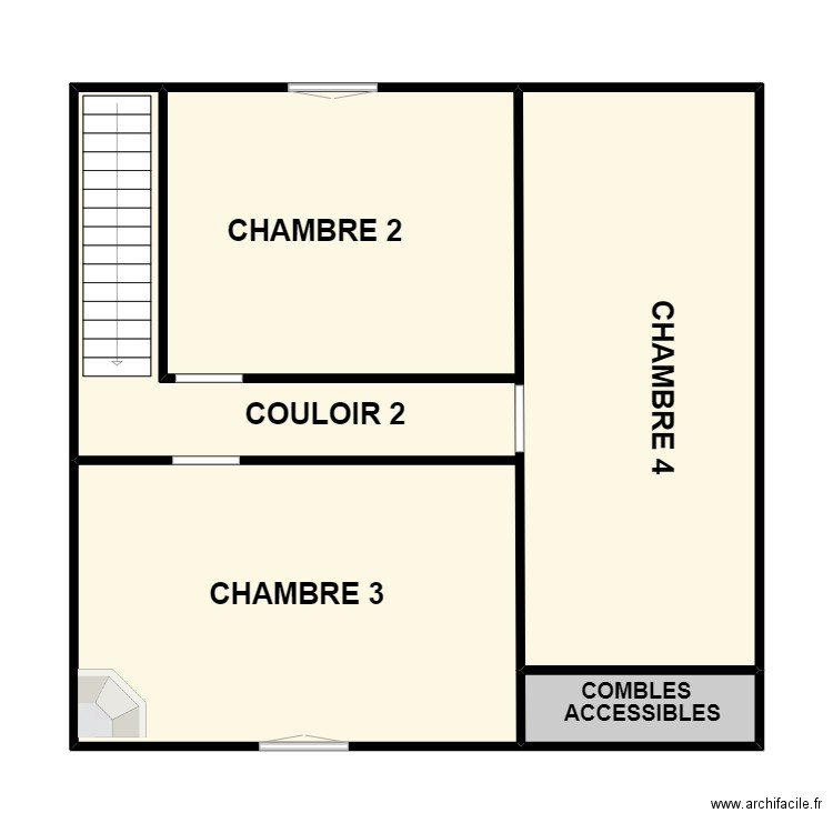 DEVYS 2. Plan de 3 pièces et 79 m2