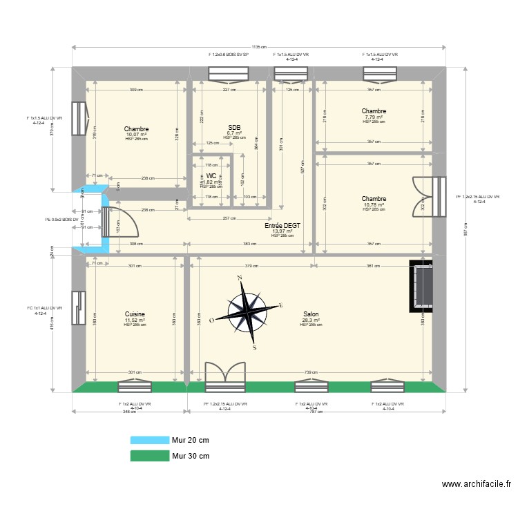 ML25001093. Plan de 8 pièces et 91 m2