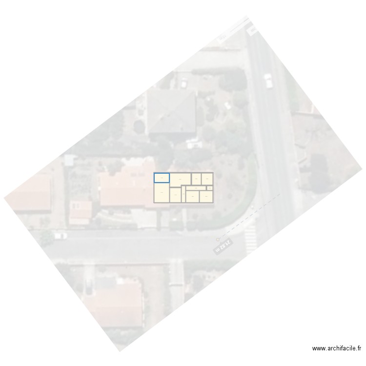 Maison salvetat. Plan de 11 pièces et 128 m2