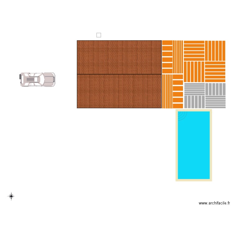 piscine. Plan de 0 pièce et 0 m2