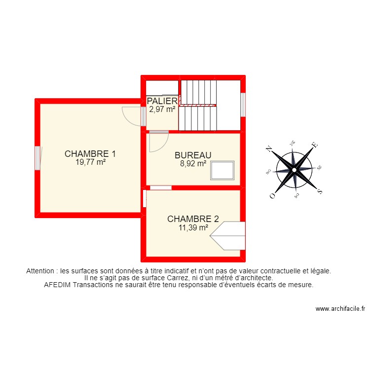 BI 23440 - . Plan de 26 pièces et 185 m2