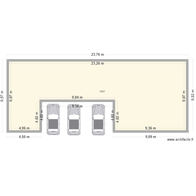 plan amour. Plan de 1 pièce et 171 m2