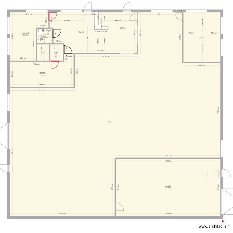 plan ERP. Plan de 9 pièces et 575 m2