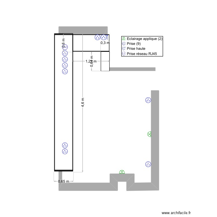 Mezzanine Eric. Plan de 0 pièce et 0 m2