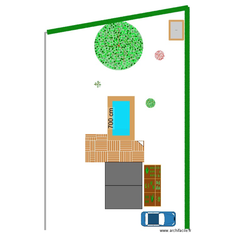 Plan1. Plan de 1 pièce et 9 m2