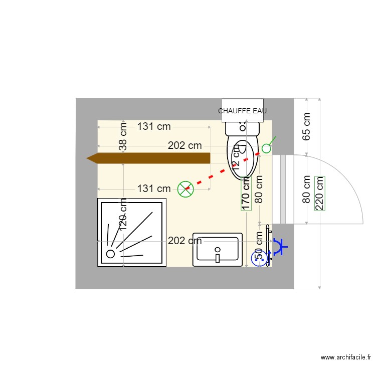 SDE Comble sci Fumey. Plan de 1 pièce et 3 m2