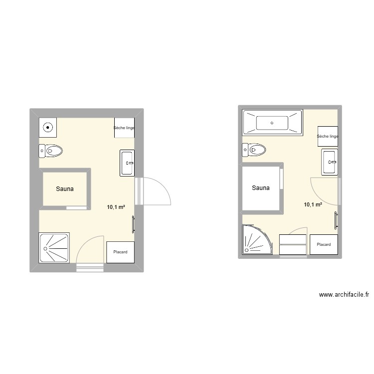 Buanderie 02. Plan de 4 pièces et 25 m2