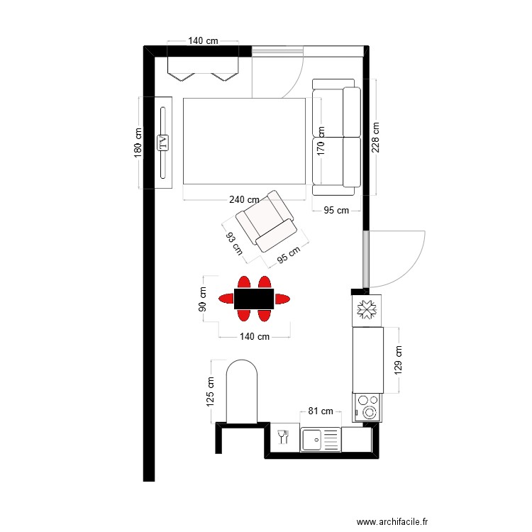 Salon. Plan de 0 pièce et 0 m2