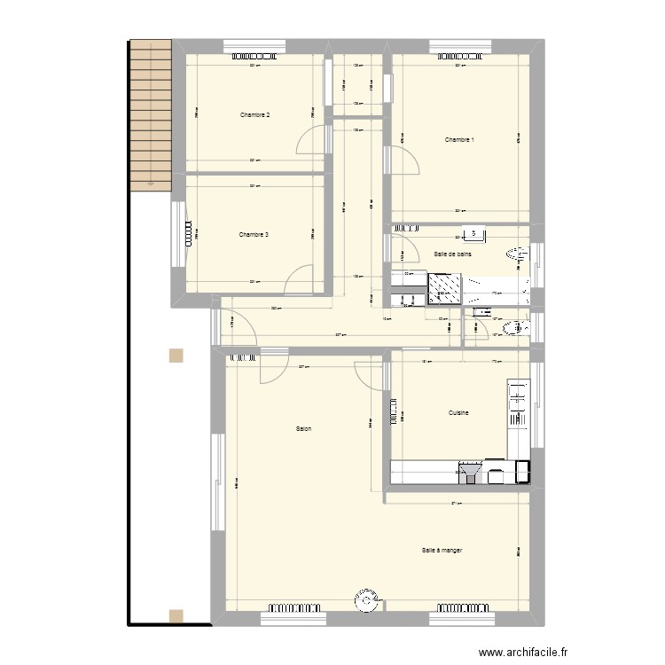 Plan d'ensemble_Ebauche_8. Plan de 9 pièces et 108 m2