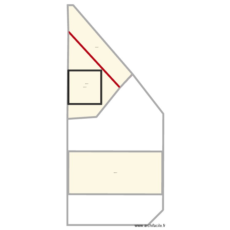 Plan total du terrain. Plan de 4 pièces et 348 m2