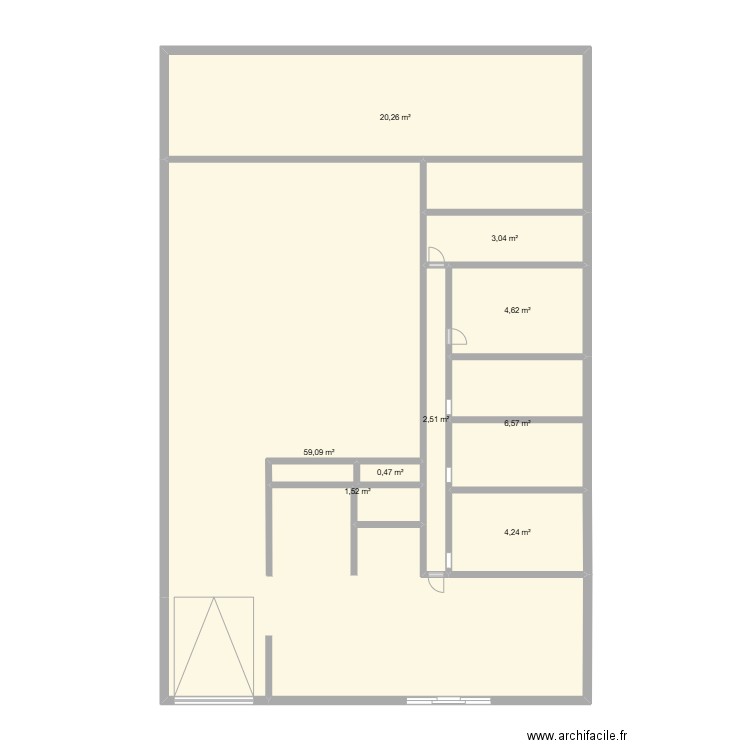 plan garage. Plan de 9 pièces et 102 m2