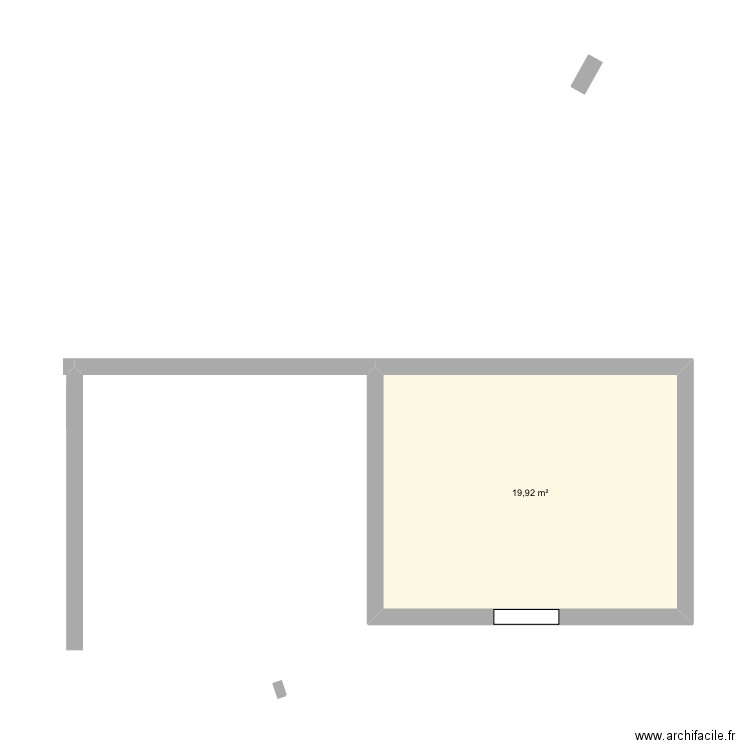 Annexe. Plan de 1 pièce et 20 m2