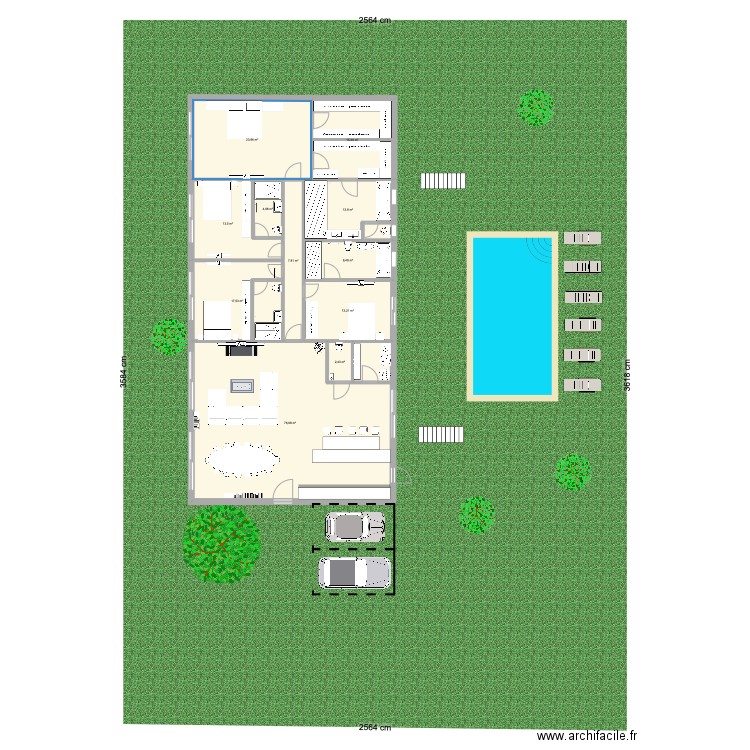 SAINTE COLOMBE. Plan de 11 pièces et 196 m2