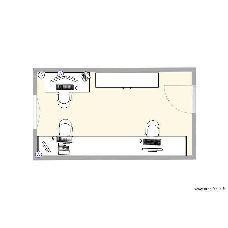 Plan de domicile . Plan de 1 pièce et 11 m2