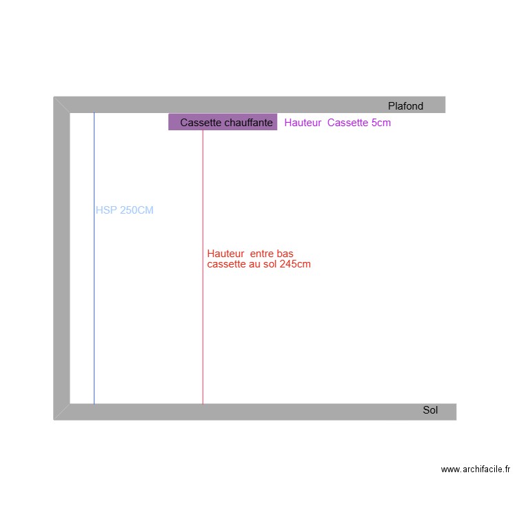 CCIS - PLAN CASSETTE SANITAIRE. Plan de 0 pièce et 0 m2