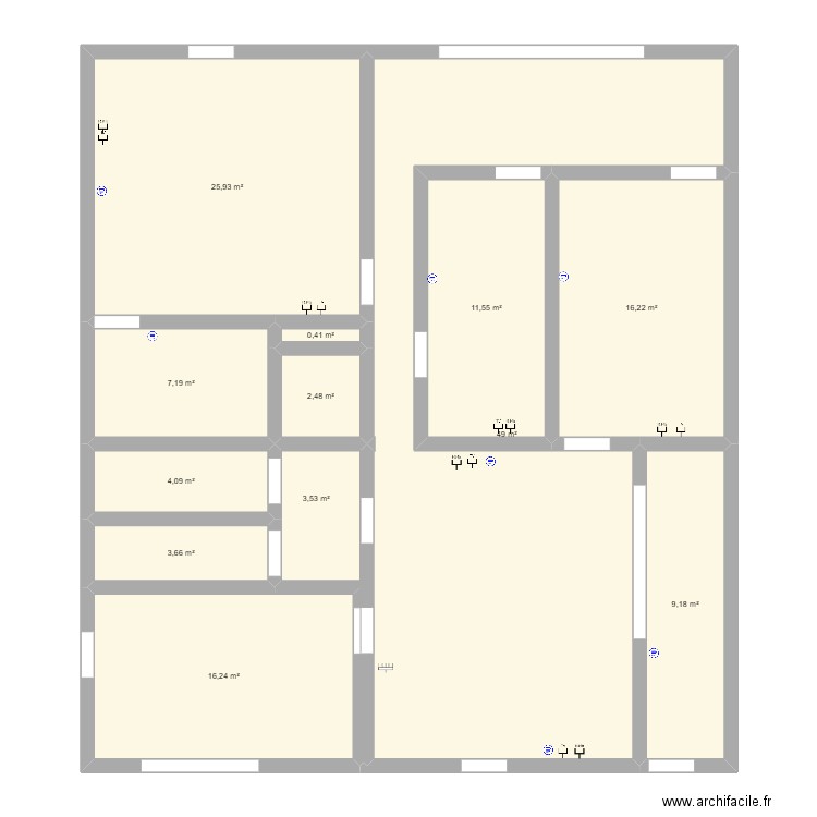 Faisoil Gharibouijezfezd fgd. Plan de 12 pièces et 149 m2