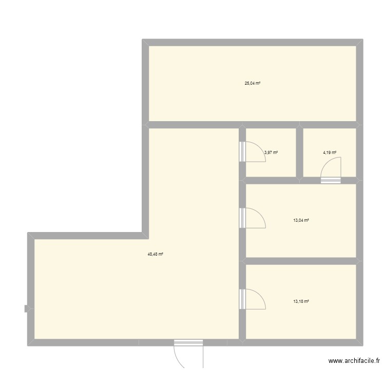 maison. Plan de 6 pièces et 108 m2