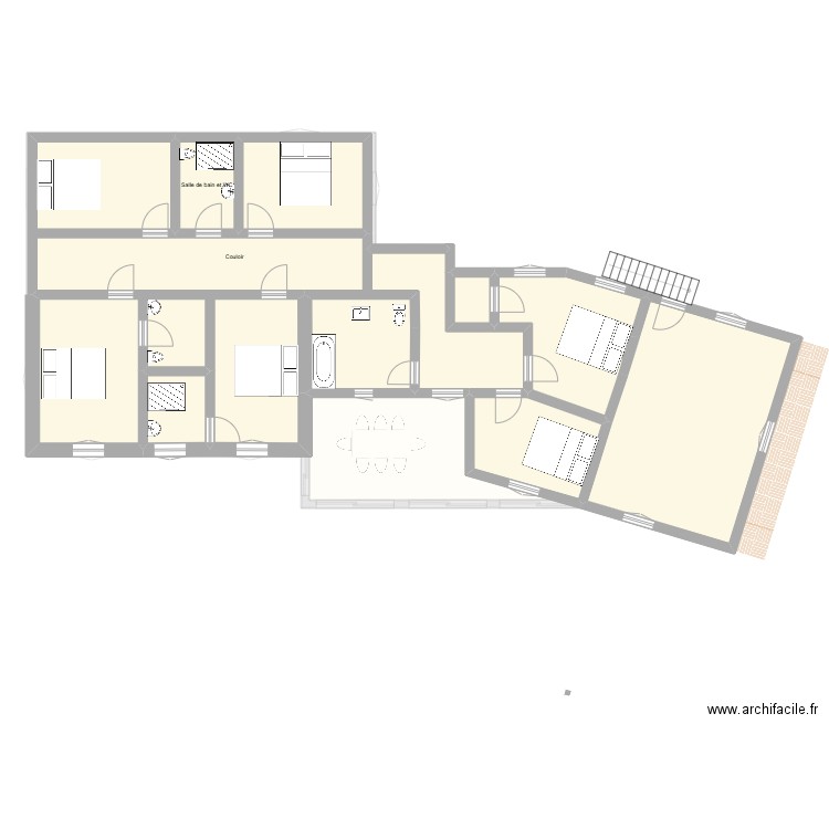 Mougins extension 1. Plan de 21 pièces et 315 m2