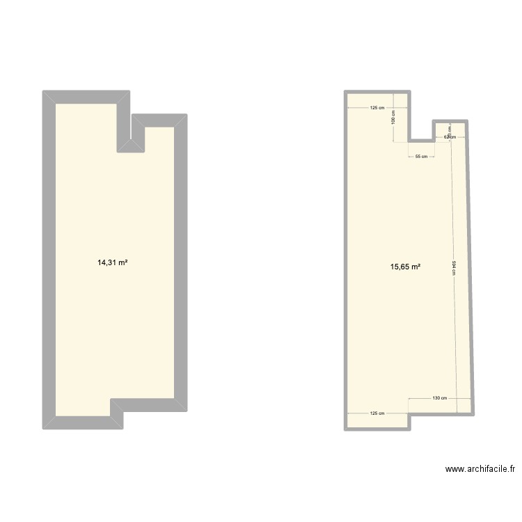 Appart Jean Medecin. Plan de 2 pièces et 30 m2