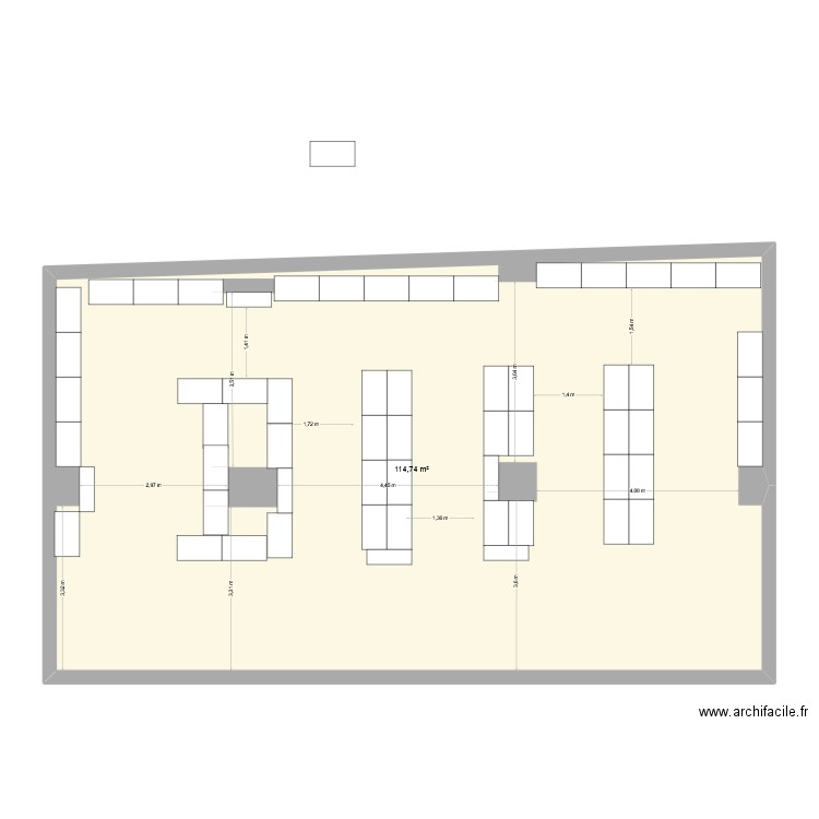 Plan St Quentin v3. Plan de 1 pièce et 115 m2