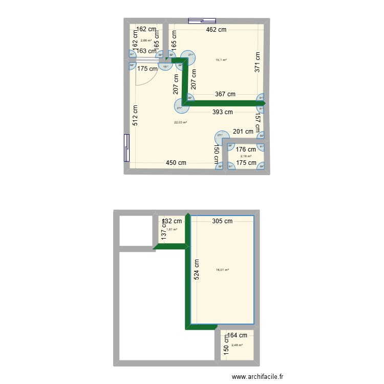 Myplan. Plan de 7 pièces et 62 m2