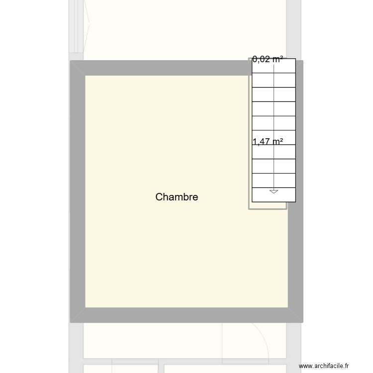 Perdrizet. Plan de 7 pièces et 51 m2