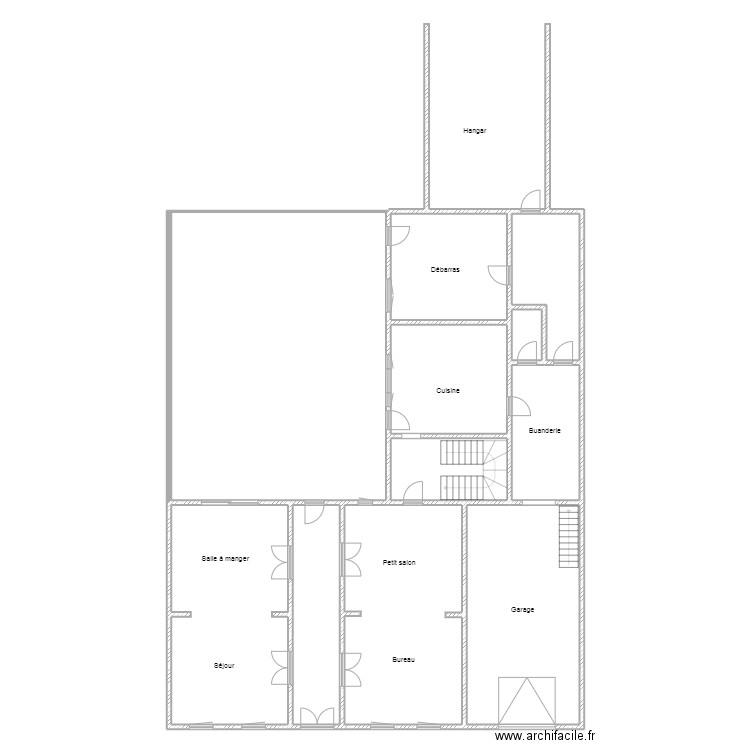 Dufrasne. Plan de 11 pièces et 359 m2